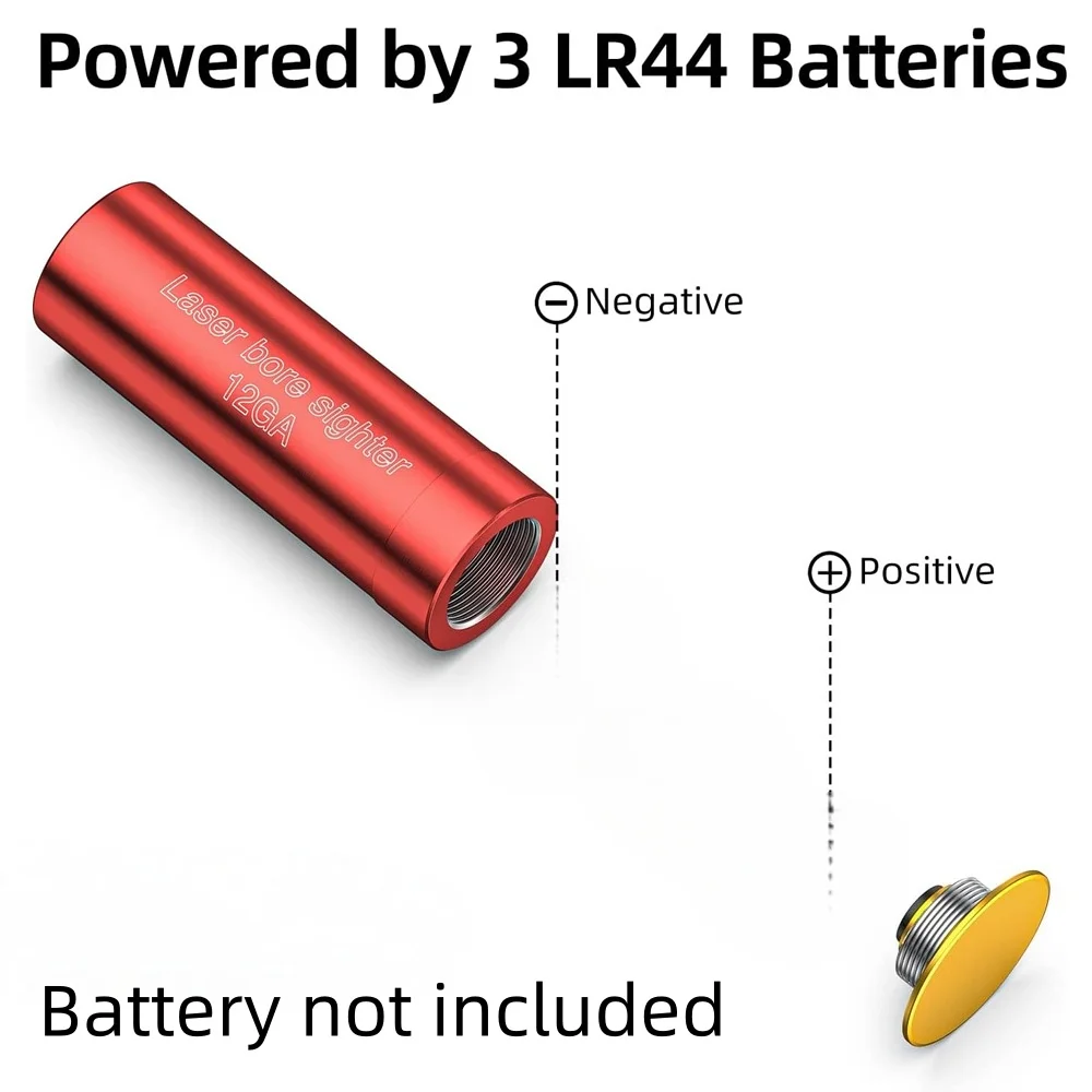 12GA Red Dot Laser Bore Sighter 12 Gauge Bore Sight Red Chamber Boresighter Cartridge No battery for Shotgun Hunting Gun Zeroing - view 2