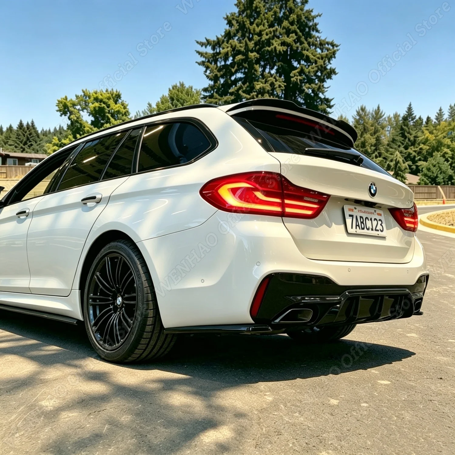 Maxton Style Auto-Heckspoiler für BMW G31 520d 530i 530d 540i M550i M550d Touring 2017-2023 ABS Karosserie-Tuning-Kit