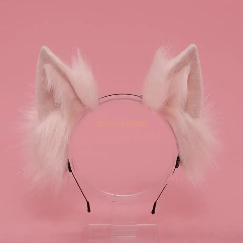 31bf 2pcs/set Sexy Lolit Plush Animal For Cat Ear Tail Set para Fancy Carnival Fiest