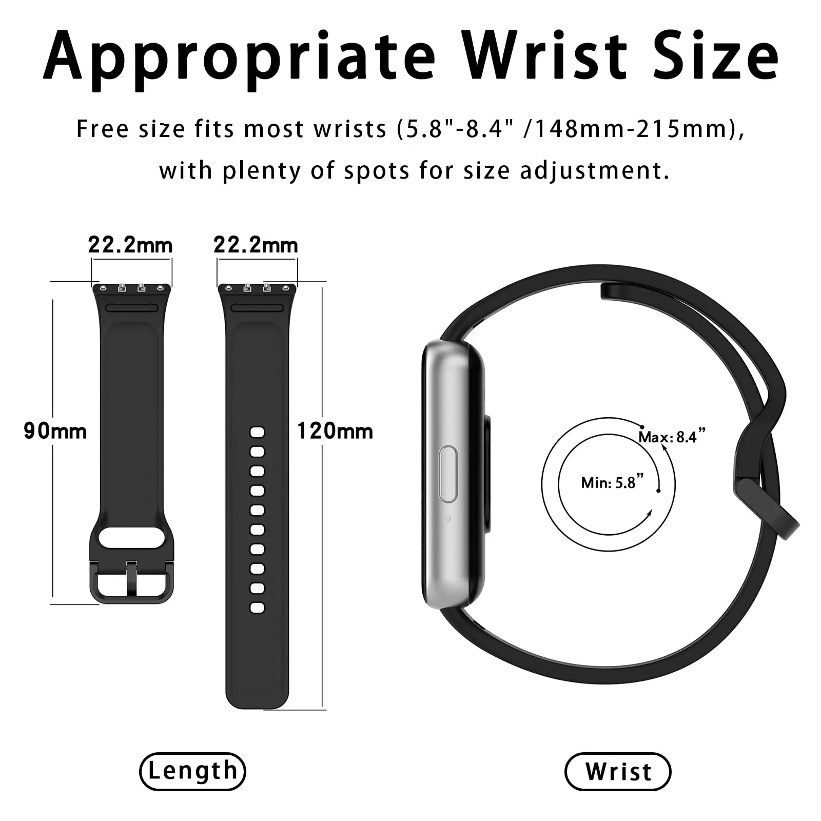 Silicone Loop para Samsung Galaxy Fit3, Strap Acessórios Originais, Smartwatch, Sport Rubber Bracelet, Smartwatch Band