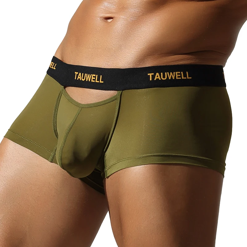 Herren-Unterhose, Eisseide, hohe Elastizität, eng anliegend, niedriger Bund, modisch, einfarbig, hohles, dünnes, atmungsaktives Mesh-Design – Detail 16