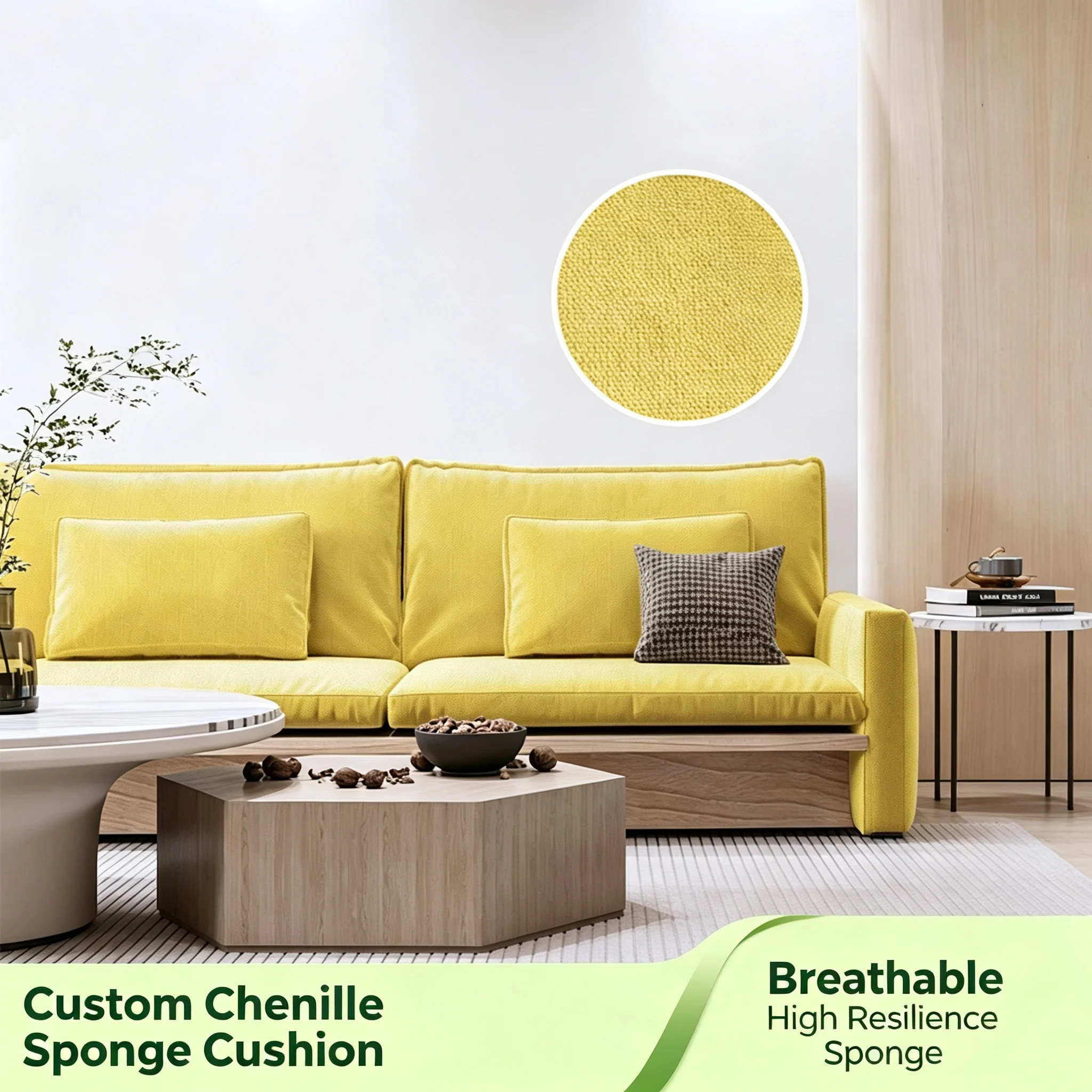 Custom Chenille Bench Cushion, Personalized Size Seat Pad for Indoor Furniture, Patio Swing, Garden Long Chair Bench Seat