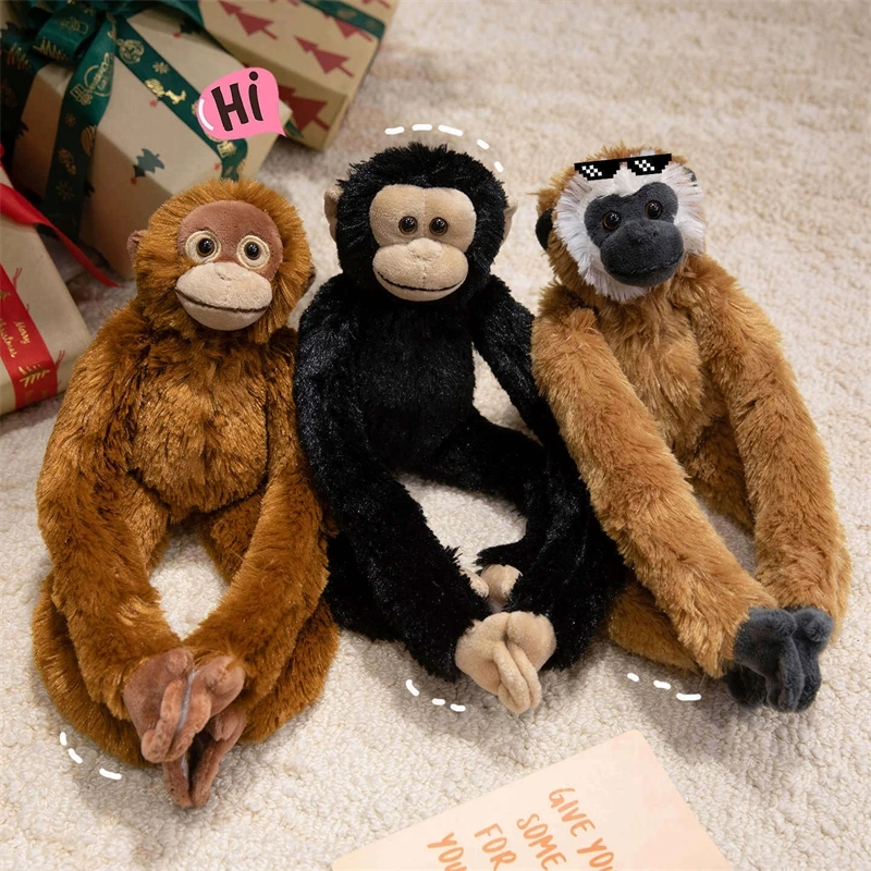 Hanging Plush Toys Monkey Sloth Gorilla Curtain Tieback Stuffed Animal Doll Home Decoration Kids Room Nursery Gift Cuddly Design