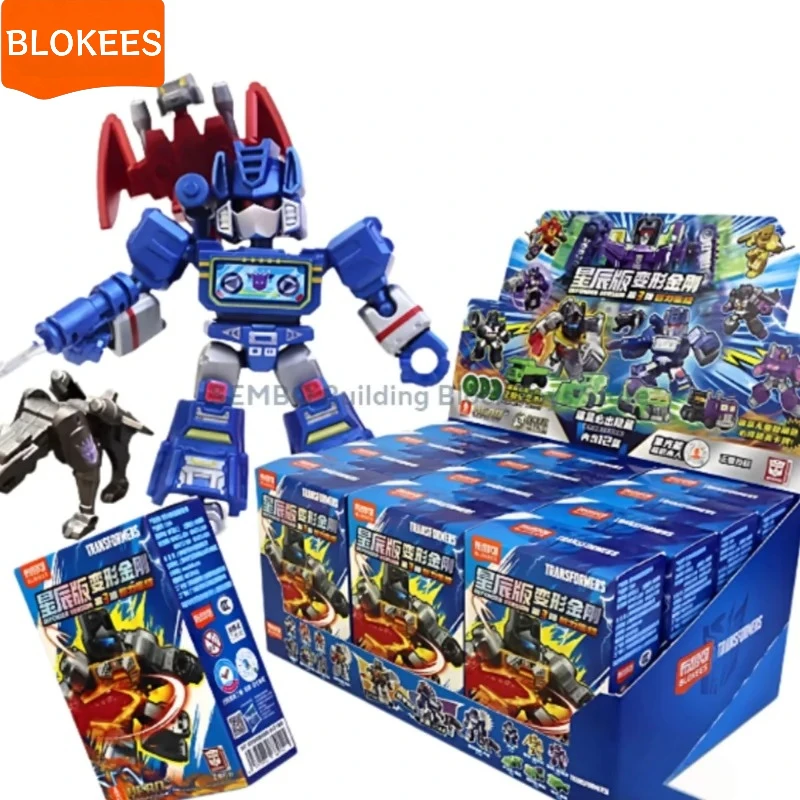BLOKEES Transformers Building Blocks DEFENDER VERSION 3 Grimlock Megatron Soundwave Assembled Model Movable Hobbies Kids Toy