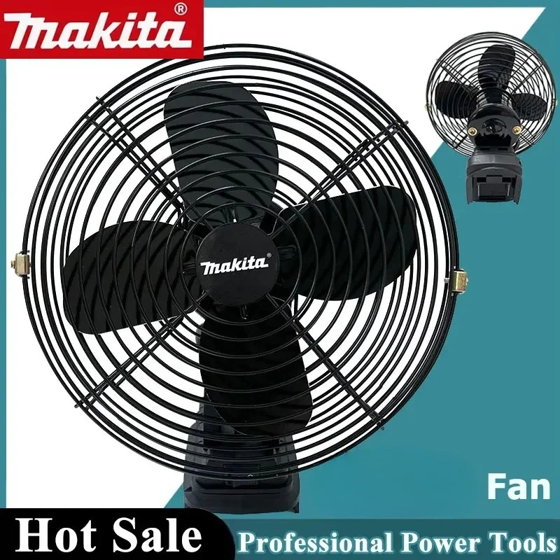 マキタ-18v-キャンプファンワイヤレス屋外釣りデスクトップポータブル金属ファン強風ファン電動工具