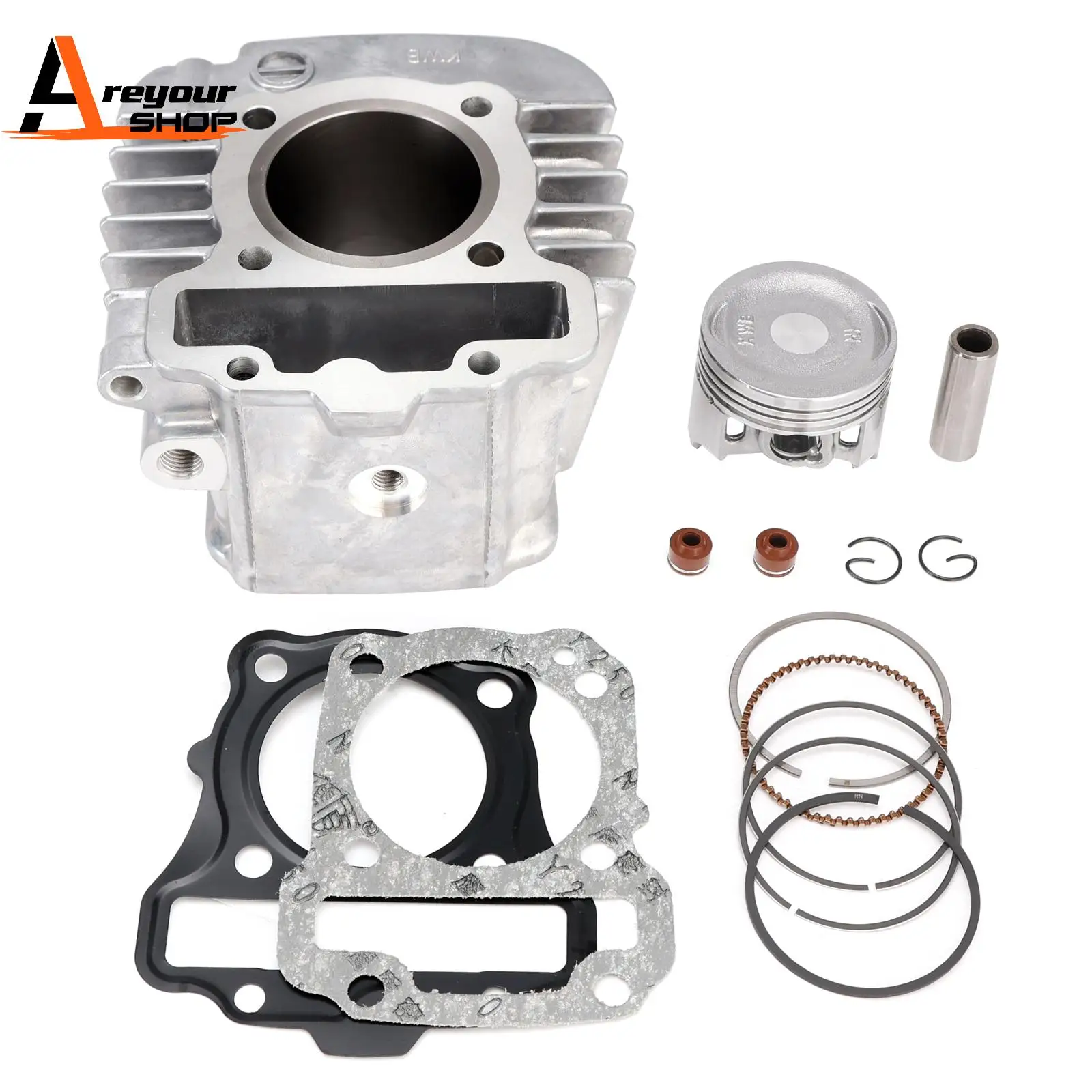 50 مللي متر اسطوانة برميل المكبس ث/طوقا عدة لهوندا CRF110 CRF110F 2019 2020 2021 2022 2023 2024 2025