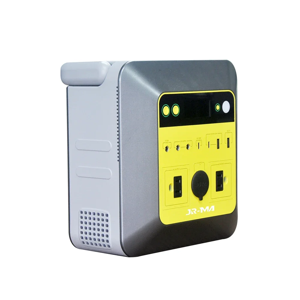 JR-MA 700w outdoor auto emergency portable power station supply with pull and handle DC AC output