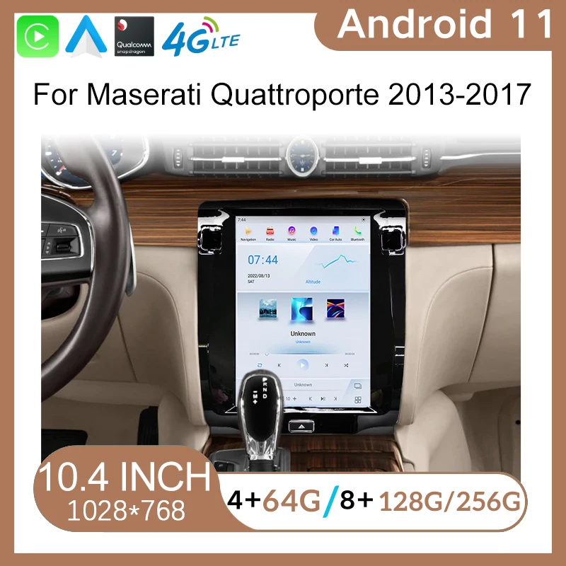 

Android 11 GPS Navigation Car Multimedia DVD Stereo Radio For Maserati Quattroporte 2013-2017 CarPlay Auto Radio Screen Player