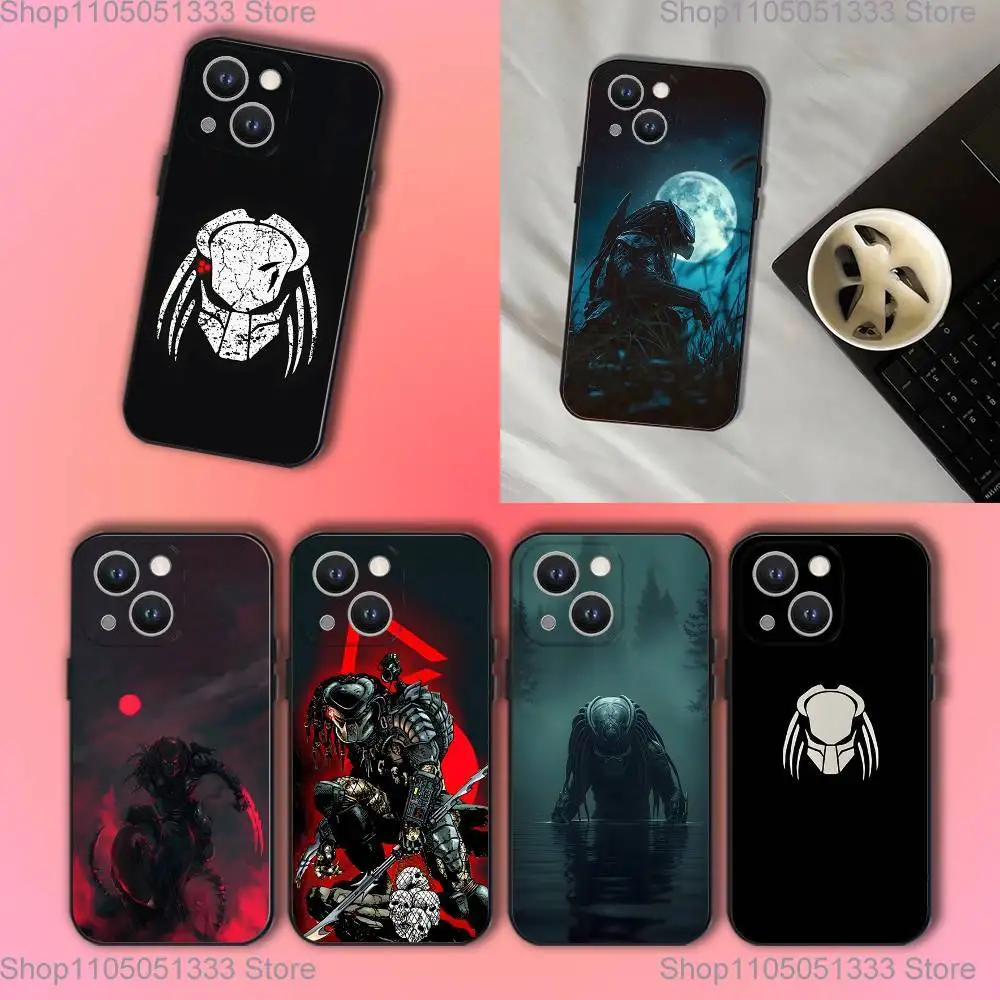 

P-Predator Phone Case For iPhone 17,16,15,14,13,12,11,Pro,XS,Max,XR,Plus,E,SE4,Mini Black Soft Cover