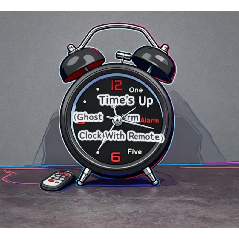 Miracle Time's Up Prediction Trick, Impossible Ghost Alarm Clock Illusion with Remote Control, Close Up Mentalism Magic Prop