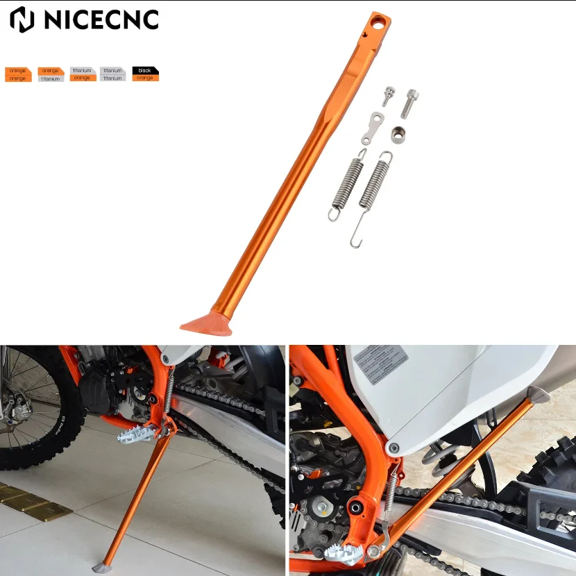 

NICECNC Motorcycle Kick Stand Aluminum Sidestand Spring Bolt Kit For 1998-2007 KTM EXC 300 EXC 125 150 200 250 300 400 450 525