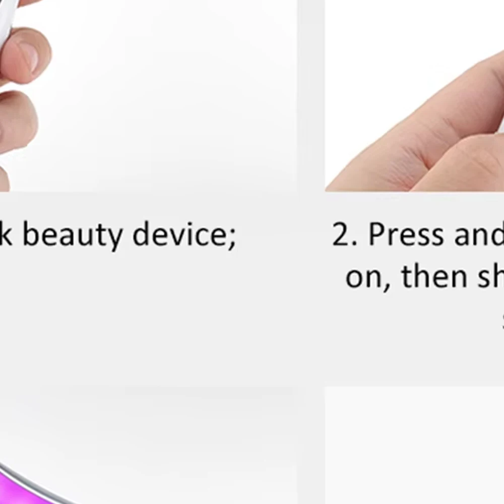 Dispositivo de beleza para pescoço, 7 cores, lifting facial, massagem firmadora, melhora as linhas do pescoço, beleza do pescoço, ferramenta de cuidados com a pele, massagem vibratória