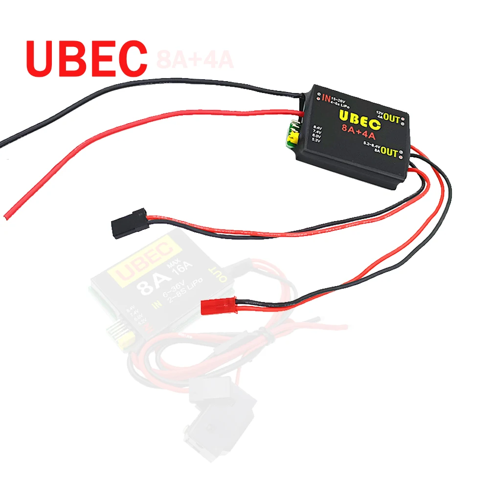 Servo Aparte Voeding UBEC-8A Bec Dual Ubec 2S-8S 6-36V 8a/16a 5.2/6.0/7.4V/8.4V Voor Auto Fix-Wing Rc Vliegtuig Robot Arm