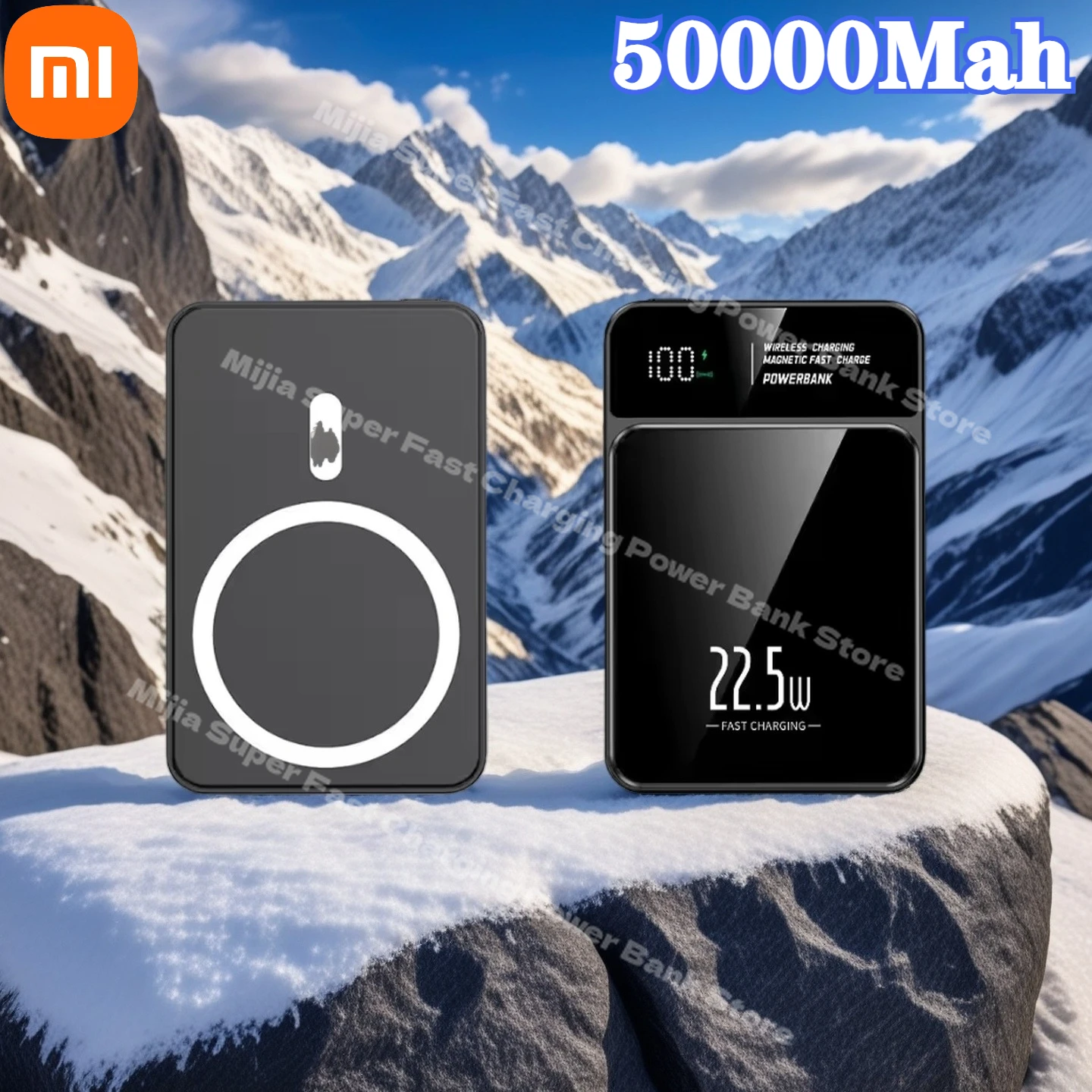 

Xiaomi 50000mAh Large Capacity Magnetic Power Bank Wireless Fast Charging 22.5W Fast Charging Powerbank for Magsafe iPhone 17