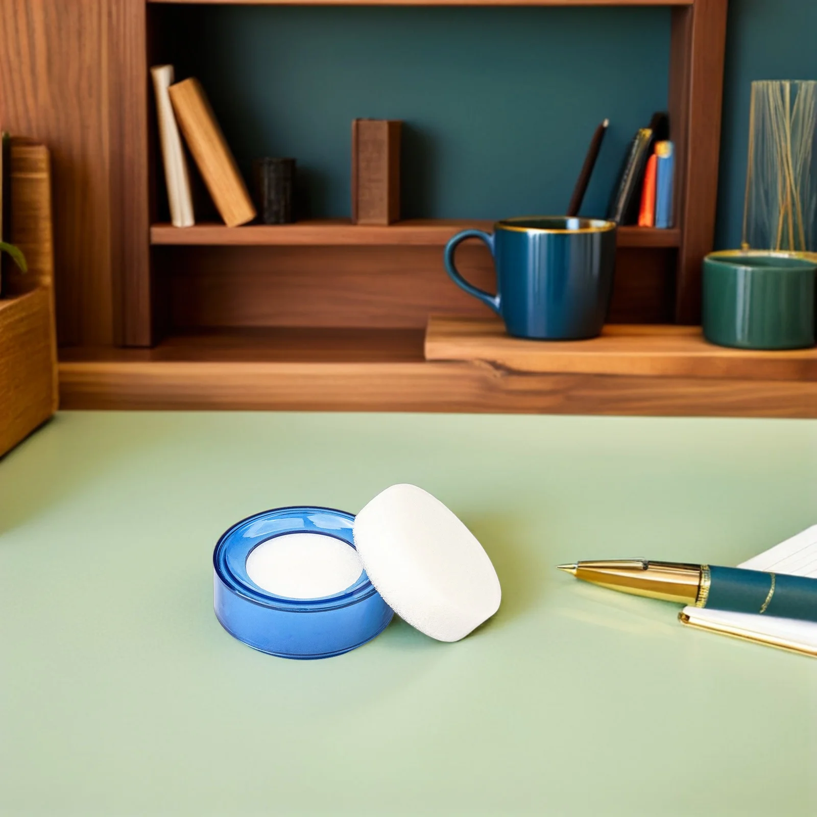 5 قطع من الإسفنج المبلل للإصبع، براعة مثالية، سهلة الحمل، ملحقات البنك، أداة ترطيب الإصبع #3