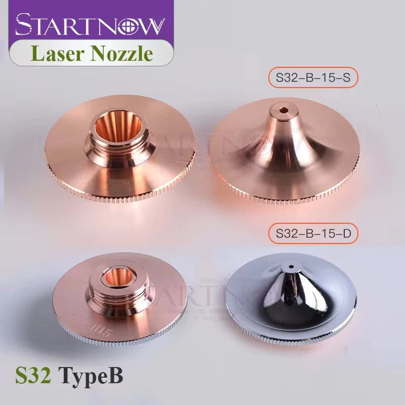 Startnow Raytools Laser Head Nozzles 32mm Double Single Layer 1.0 2.5 3.0 Enhanced Version Nozzle For Fiber Cutter Nozzle Holder