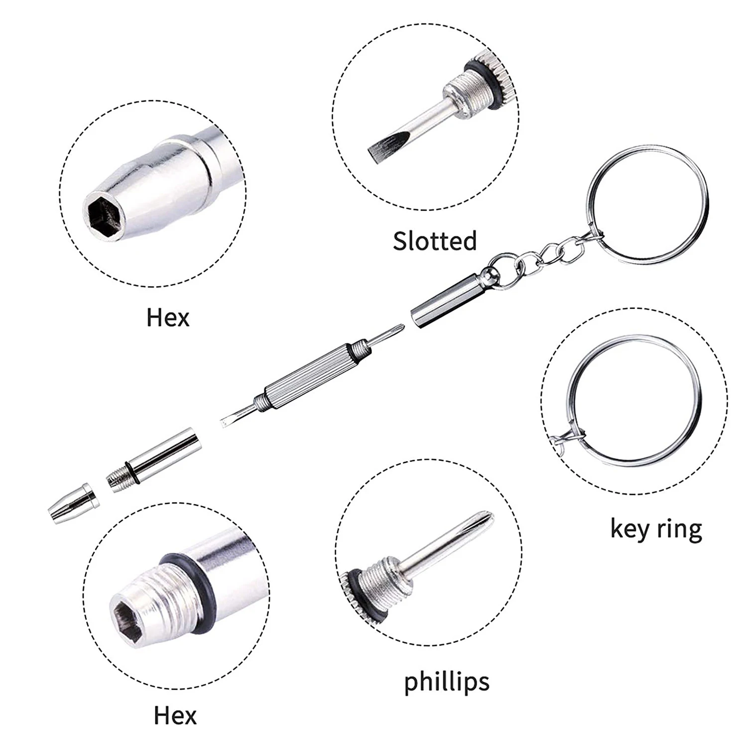 Óculos Repair Tool Kit com Mini Chave de Fenda e Pinça, Parafusos e Porcas Sortimento, 1000pcs