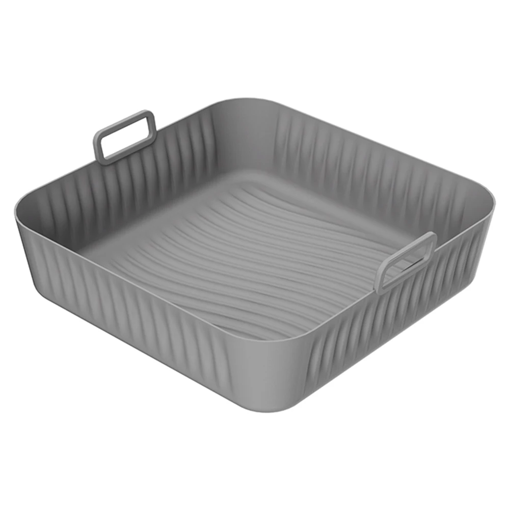 Non-Stick Silicone Liner Made for Cosori 5QT and 6QT Air Fryers Offering Enhanced Airflow Through Structured 14mm Base Ridges