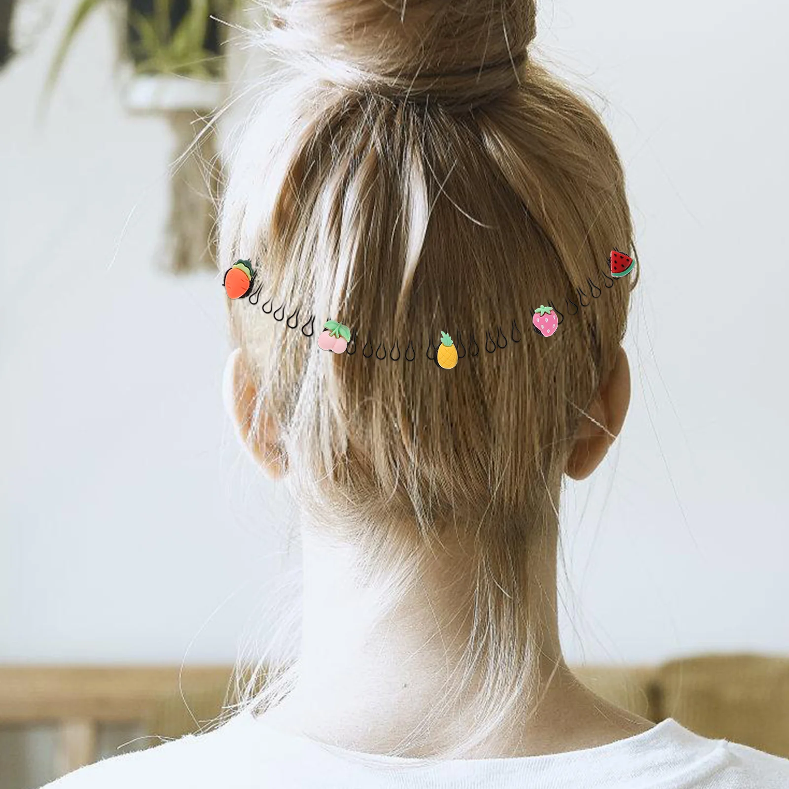 

2 Pcs Invisible Clips Decorative Metal Styling Fine Comb Women Hair Accessories s Forehead Back Head Stray Hair Management