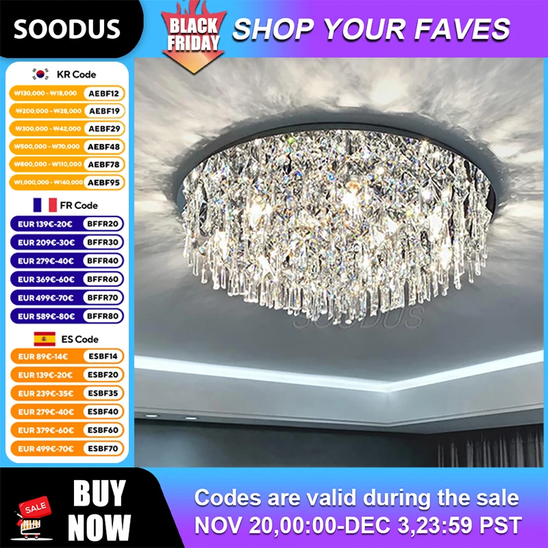 

Люстра SOODUS хрустальная LED белая