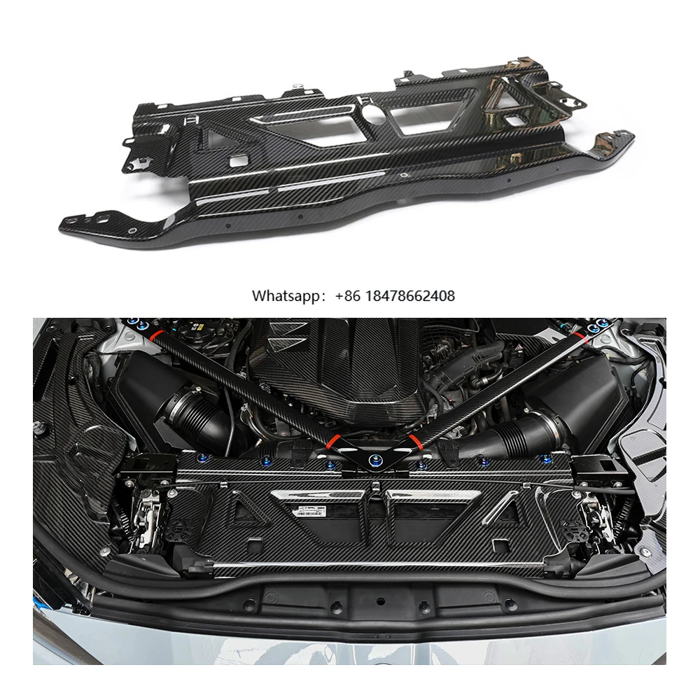 

For G80 G81 G82 G83 G87 M3 M4 M2 2021+ Dry Carbon Fiber Front Engine Cooling Plate 2021+ Exterior Accessory