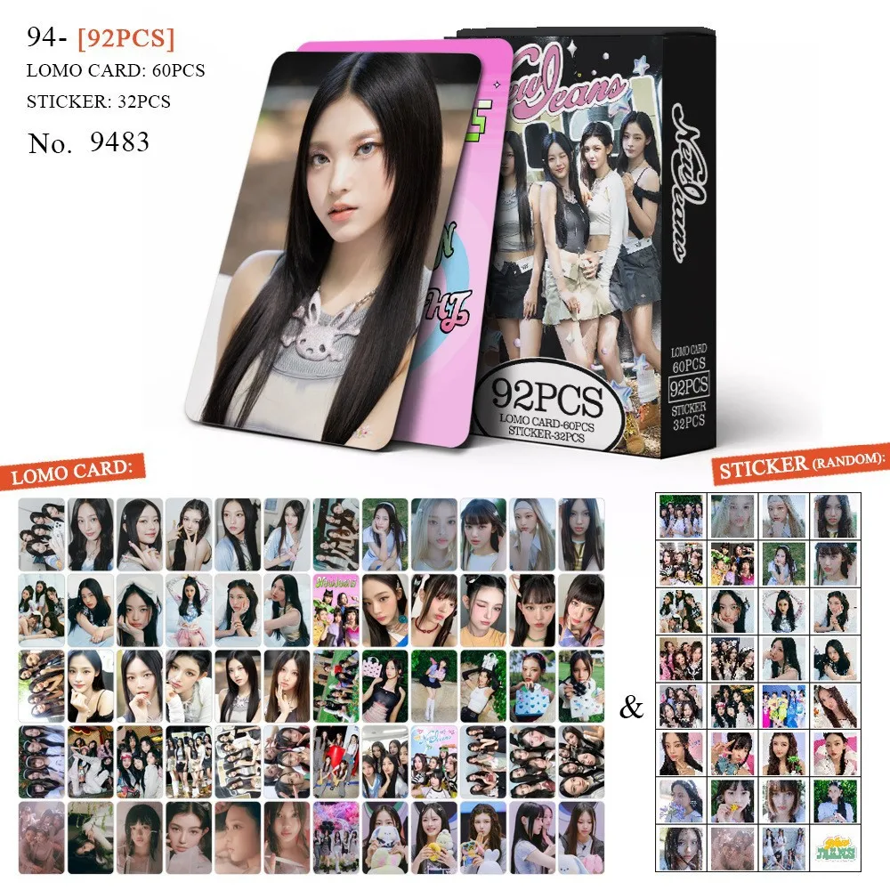 92개 NewJeans 한정판 LOMO 양면 포토카드 K-pop 앨범 상품