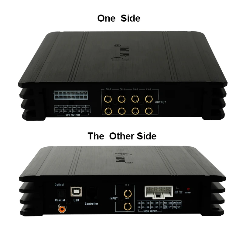 مضخم صوت DSP خاص للسيارة 64 وات X 8CH ووحدات كاريوكي لترقية CarAudio فئة AB #5