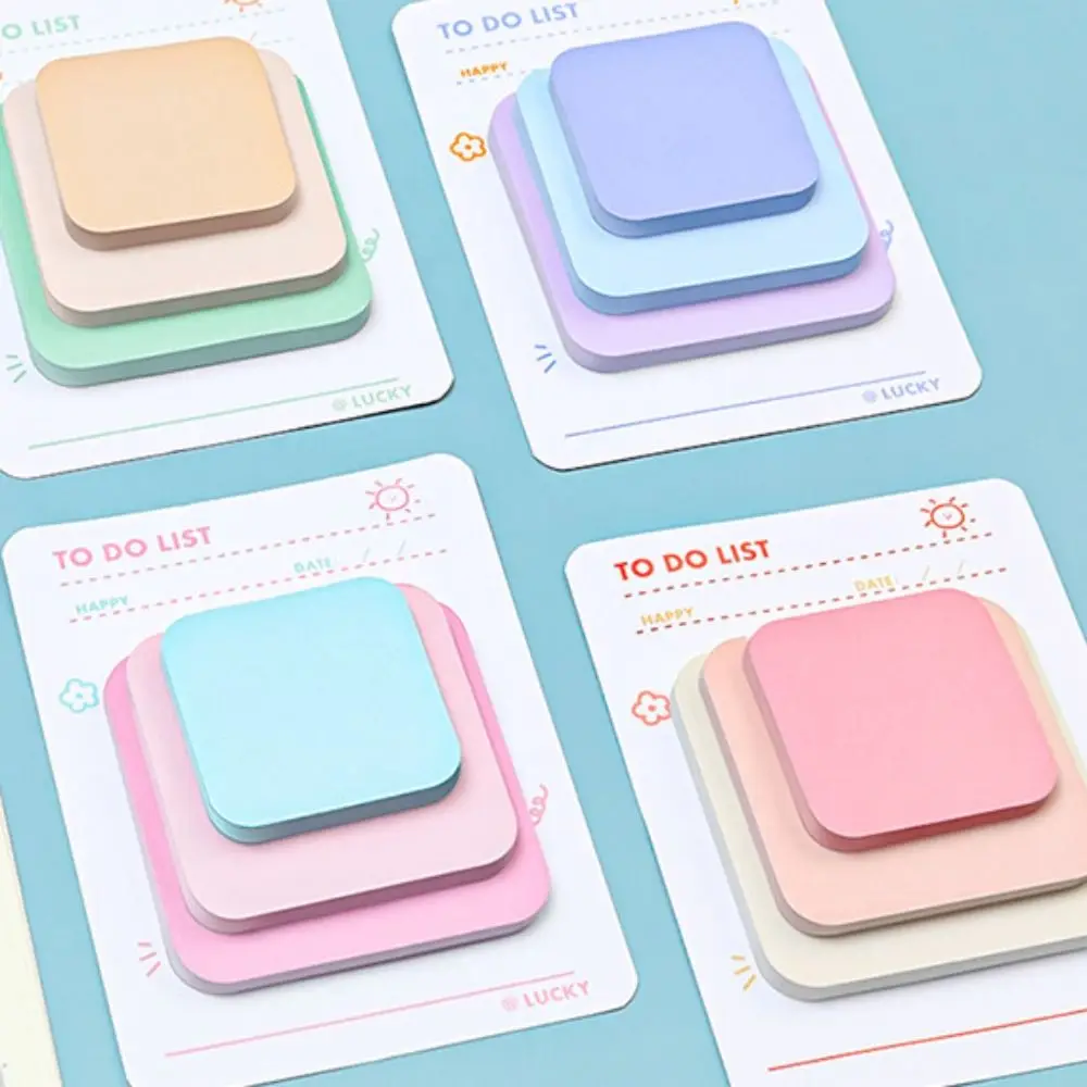 90 lembar buku catatan tempel Memo Pad lipat gaya Instagram pesan kertas tempel berwarna catatan tempel kantor
