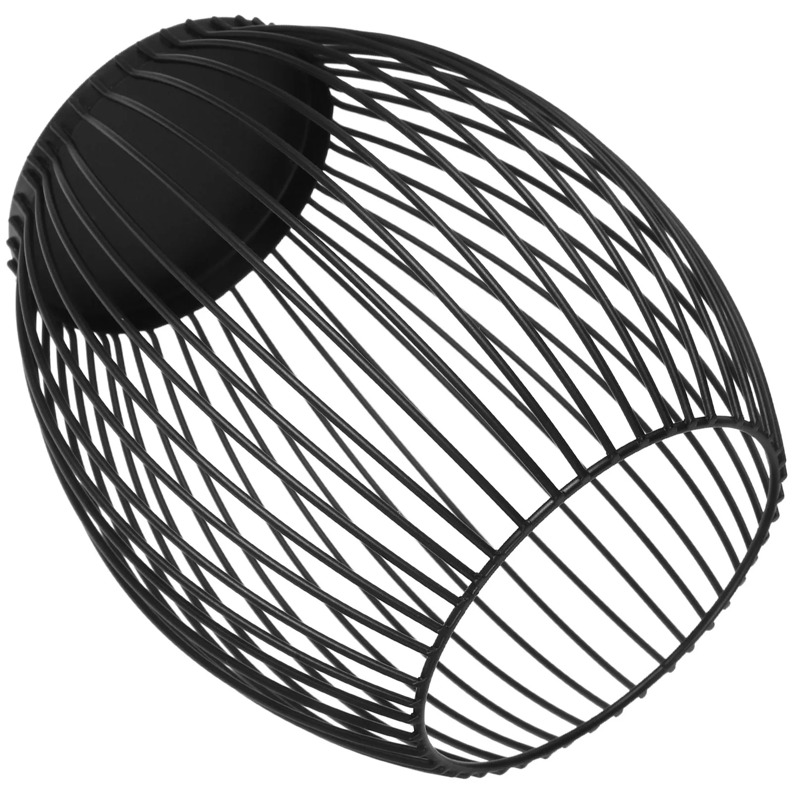 

Iron Wire Fruit Black Large Capacity Storage Home Decor Metal Vegetable Basket Wire Table Fruits Snacks Simple