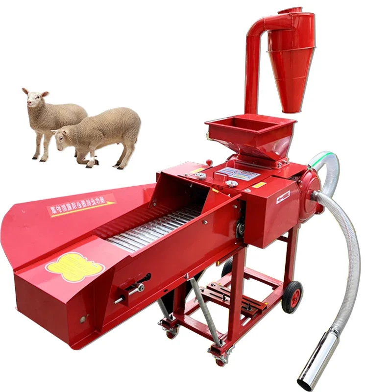 Feed processing mill grinder machine animal feed straw chopper corn stalk forage silage shredder crusher