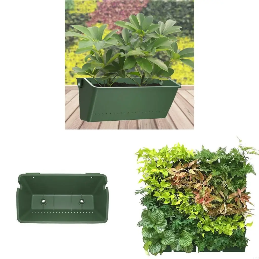 

F19B Wall Hanging Vertical Flower Pot Planter Green Plants Vase Home