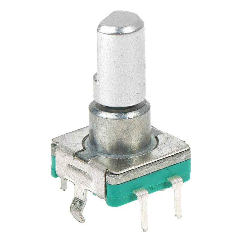 EC11 Thin Rotary Encoder With Switch 30 Positioning 15 Pulse 15mm Half-axis Audio Digital Potentiometer 5 Feet