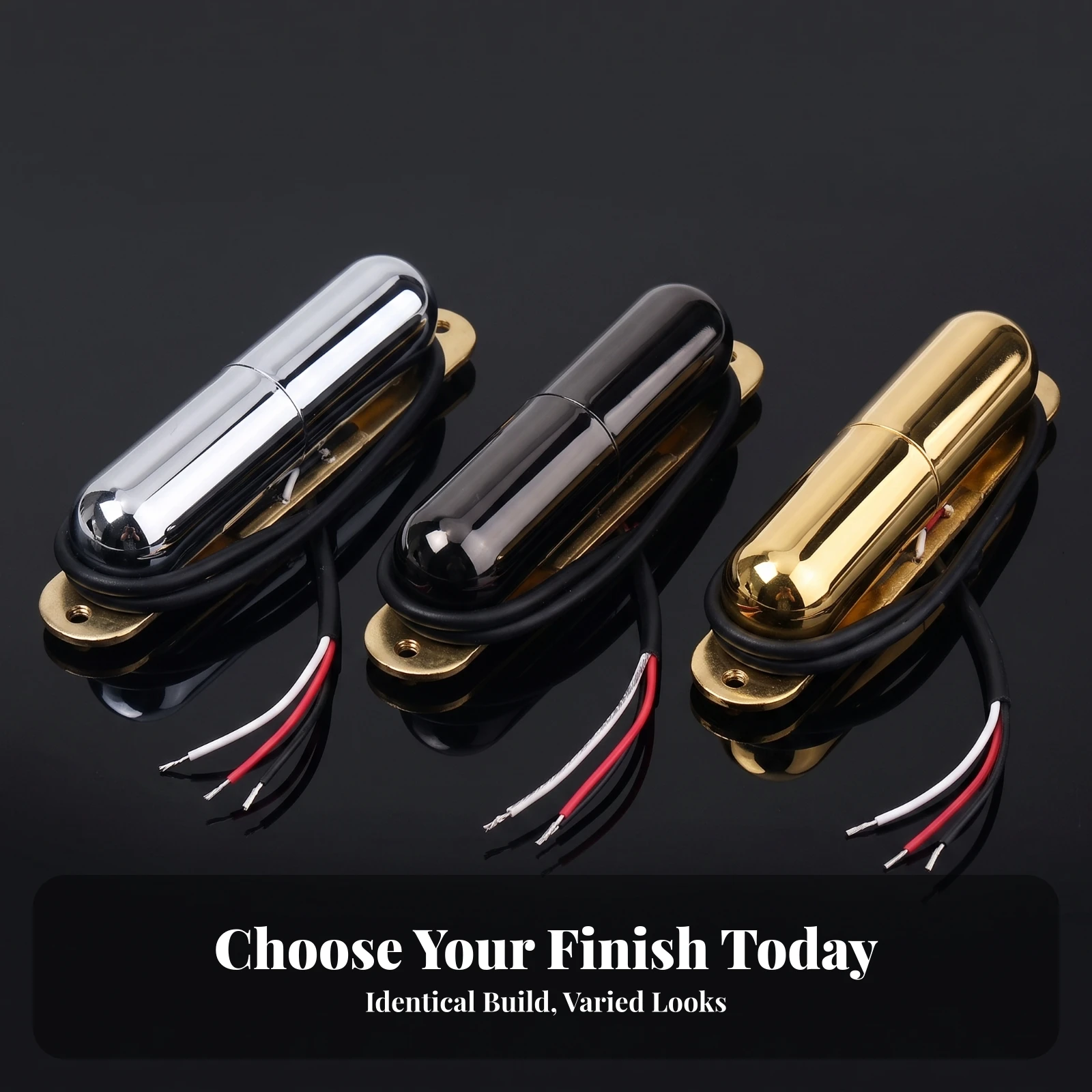 Lipstick Pickup Compatible Guitar Pickup with Mounting Screws Wood Mounting Screw Compact Hardware Phillips for Guitarists