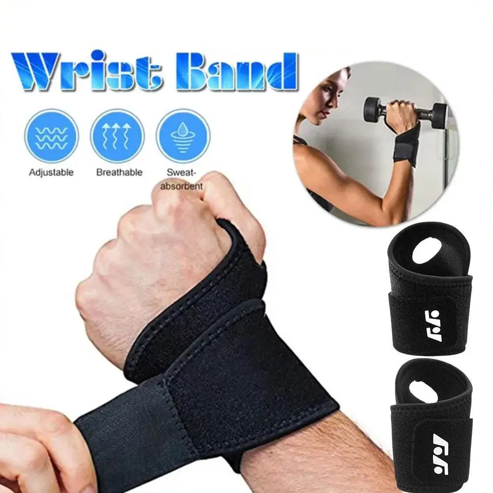 1/2 Pc Wristband Protector Wrap Elastic Fitness Sport Cuff Tennis Wrist Guard Protector Strap Fitness Run Sweatband Gym Safety