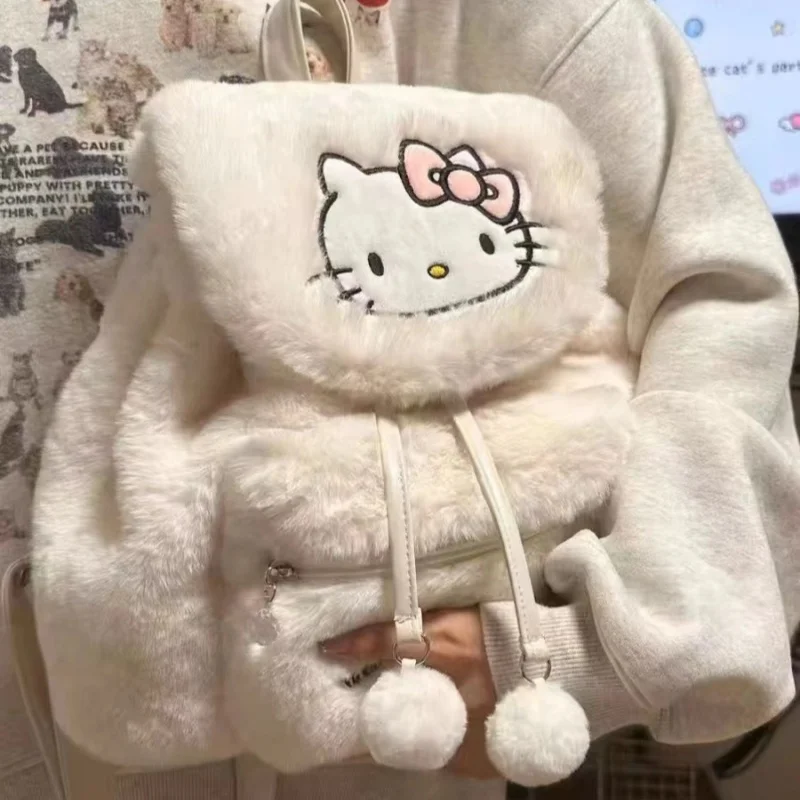 hello kitty backpack fluffy Mini 10