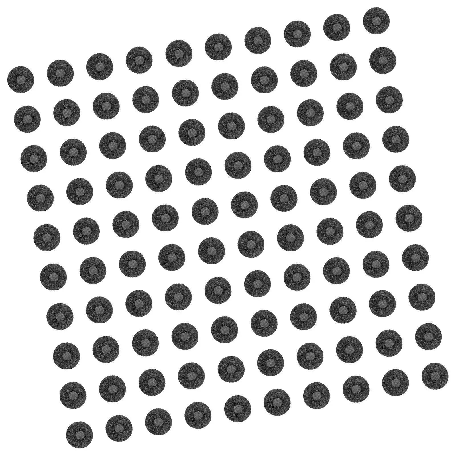 100x Headphone Ear Covers Earpad Covers Stretch Disposable Hygienic Headphone Covers Earphone Covers for Call Centers, Black