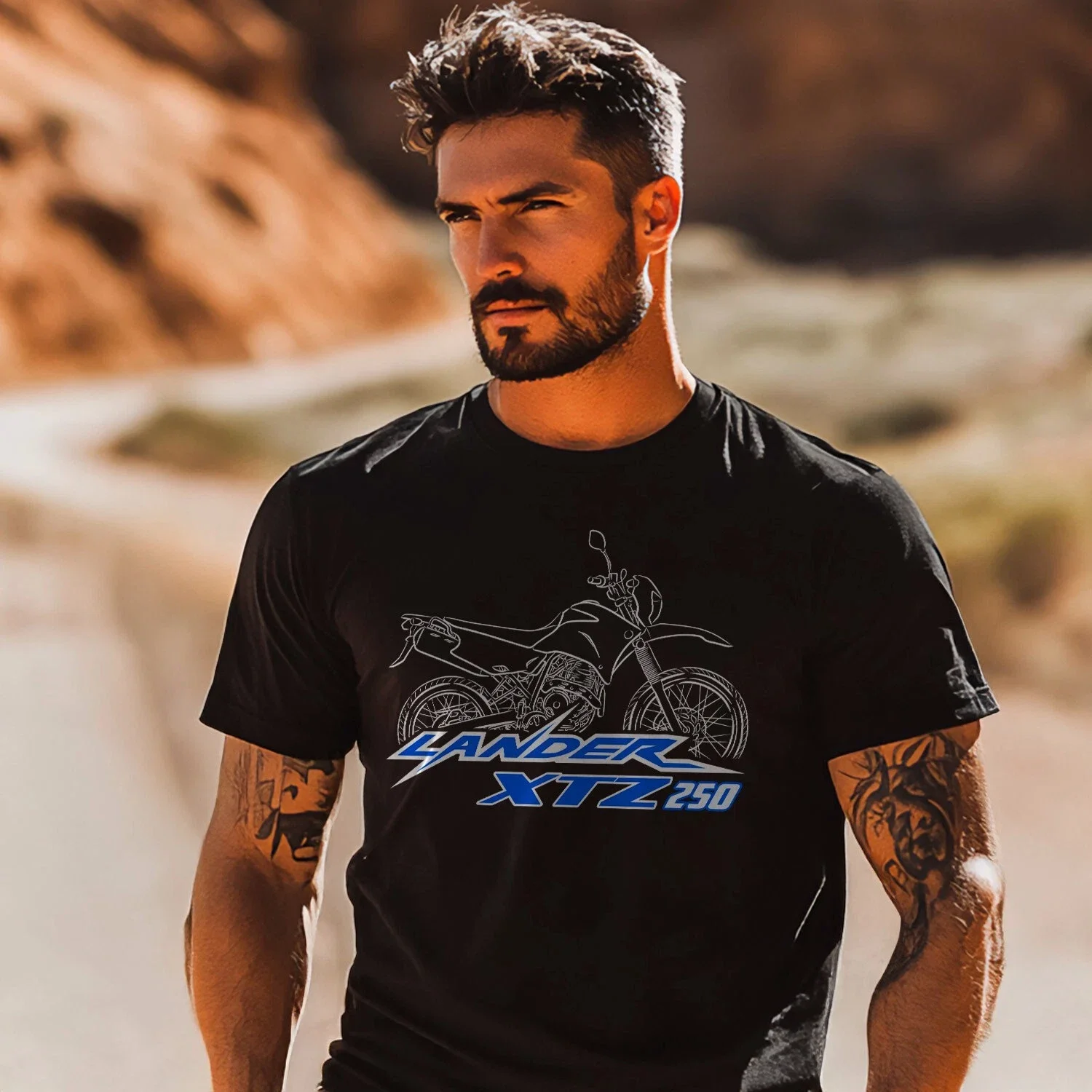 

2025 summer Casual Men 100% Cotton T Shirt XTZ250 & XTZ660 & XTZ750 Tenere 1989-2025 T-shirt motorcycle Graphic Summer Cool Tee