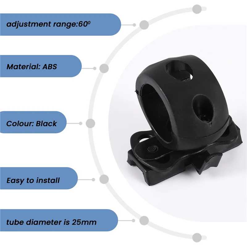 حامل مشبك مصباح يدوي سريع الإصدار من Lukshopping لخوذة سريعة عالمية (FAST، MICH، IBH، إلخ. مع خوذة السكك الحديدية) 2.5C