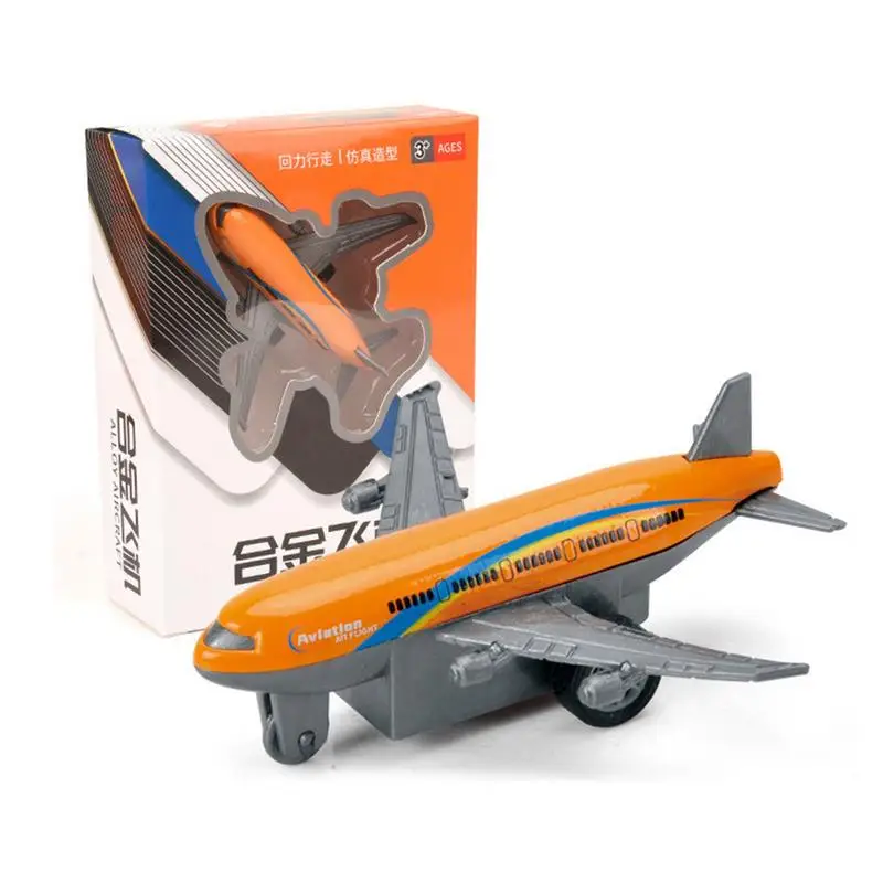 Alloy Plane Model Toy Simulation Inertia Alloy Plane Model Realistic Design Parties Favors Plane Toys For Home Outdoors School