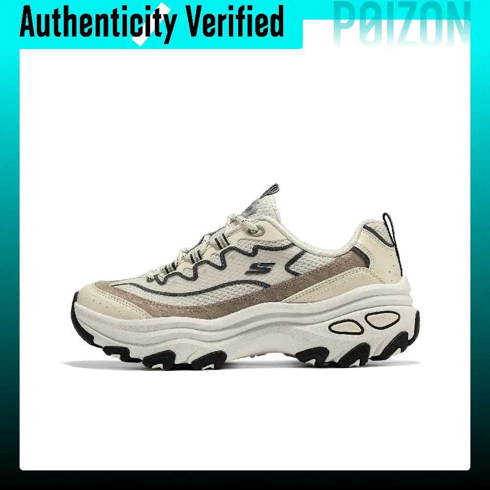 Skechers OUTDOOR WOMENS Breathable Low top Chunky Sneakers Women's White Black 180399-WBK