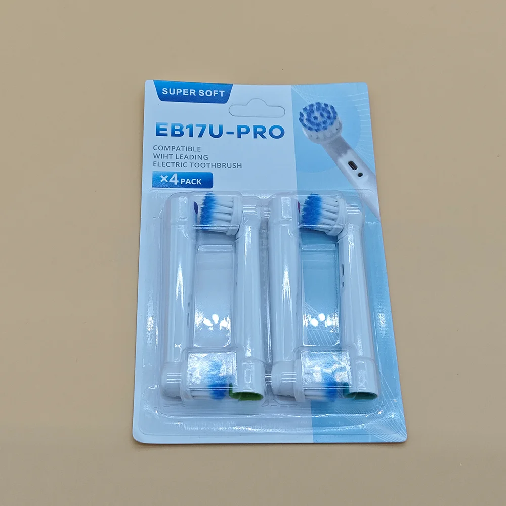 8/4pcs Lot EB17U-PRO Children's Comfortable Pure white Toothbrush Soft Bristles Fun Design Promotes Good Oral Hygiene Habits