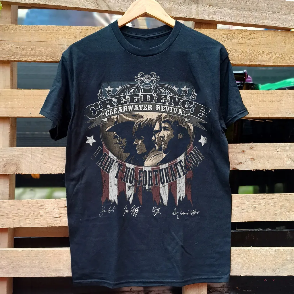 Rare CREEDENCE CLEARWATER REVIVAL Signature S to 5XL Unisex T-shirt GC2206