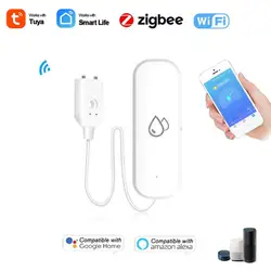 Tuya WiFi/Zigbee Water Level Sensor Leakage Alarm Flooding Alarm APP Remote Control Smart Home Security Alarms