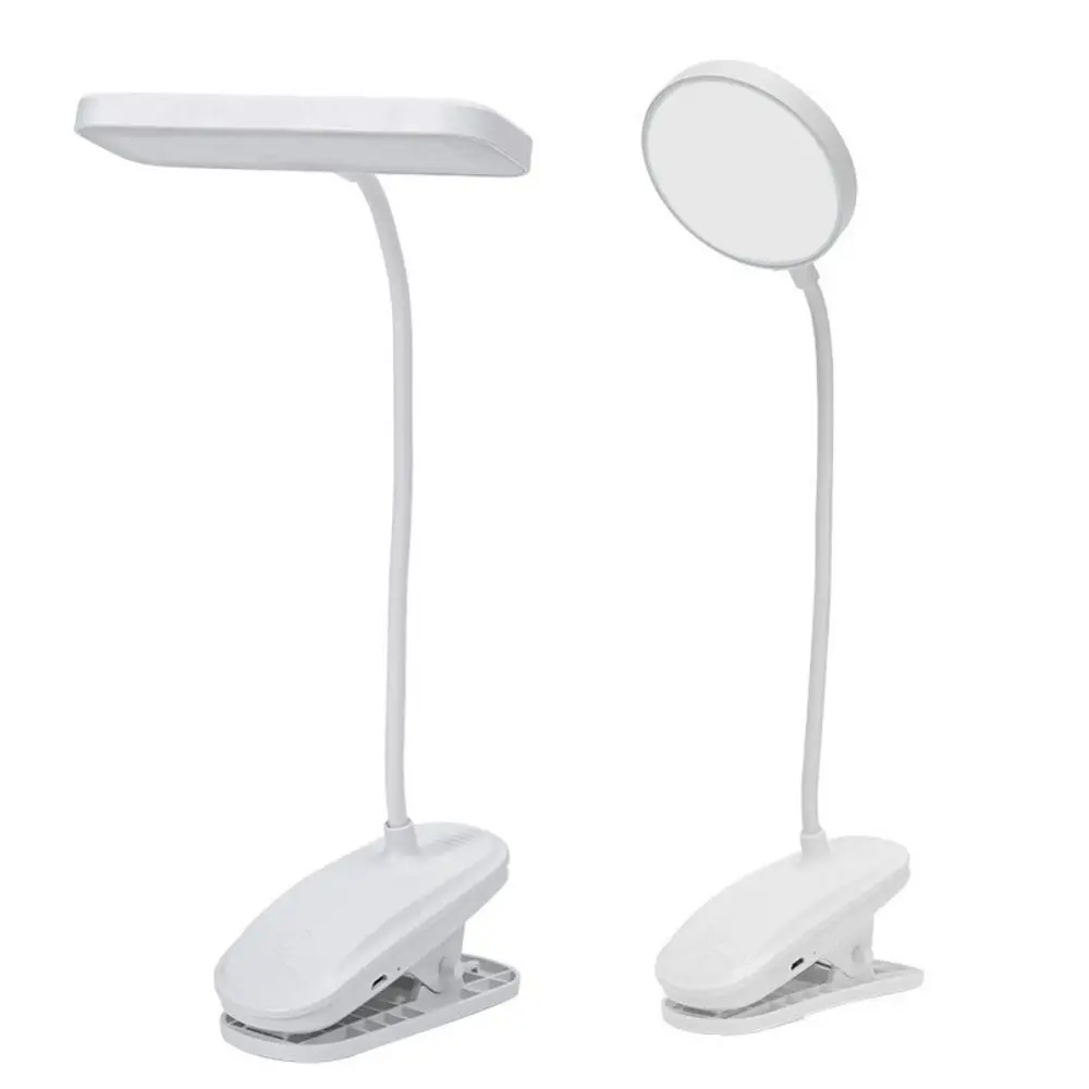 

360° Rotation Flexible Study Table Lamp Folding Clamp Touch 3 Modes LED Table Lamp Dimmable Design USB Rechargeable