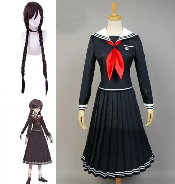 

Danganronpa Anime Cosplay Costume Touko Fukawa Women's JK School Uniforms Game 2 Costume Women's Cosplay Outfit