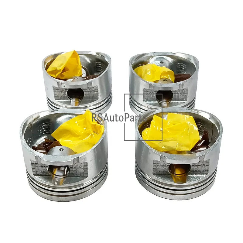 Genuine New 4PCS Engine B14 Piston Kit OS=+0.50 A2010-74Y08 A201074Y08 For Nissan Sentra