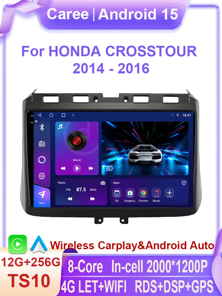 

For HONDA CROSSTOUR 2014 - 2016 Carplay Car Radio Multimedia Player GPS Navigation Video Autoradio Intelligent Systems Stereo 4G