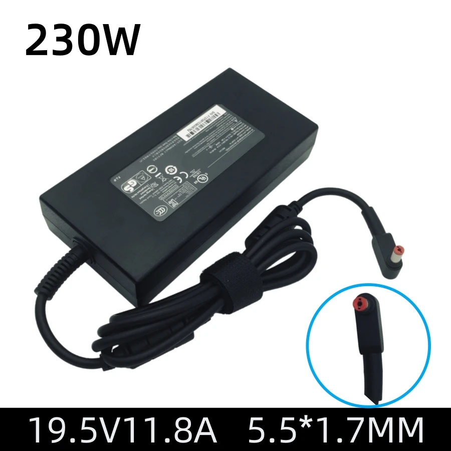 Cargador de 230W 19,5 V 11.8A adaptador de ordenador portátil para Acer Nitro 5 AN515-58-521S Nitro 16 AN16-51-7515 Nitro 17 AN17-41-R6L9 A17-230P1A