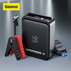 Baseus 2 In 1 Auto Jump Starter Auto Draadloze Bandenpomp Pomp Luchtcompressor Power Bank Drinkbaar Batterij 1000A Snelle opladen