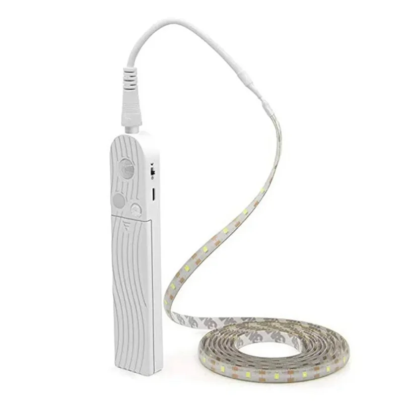 A21Q -LED Light Strip PIR Motion Sensor Induction LED Strip 60Leds/M 2835Smd Under Bed Lamp For Closet Wardrobe Cabinet Stairs